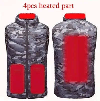 Camouflage Heating Vest - GLR SHOPPING