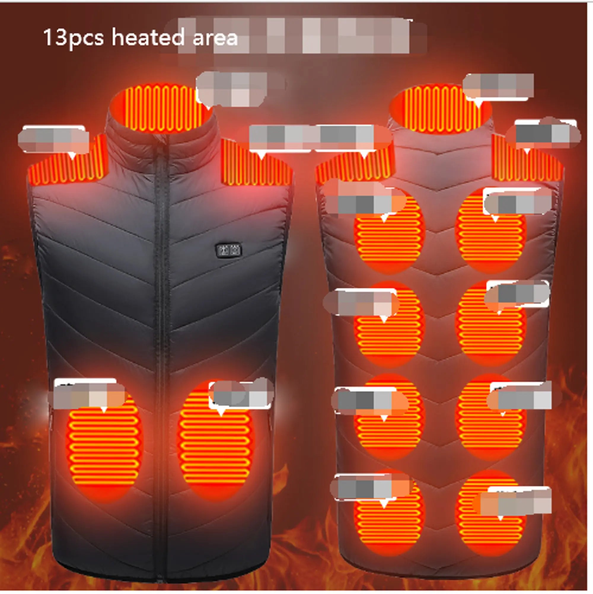 Camouflage Heating Vest - GLR SHOPPING