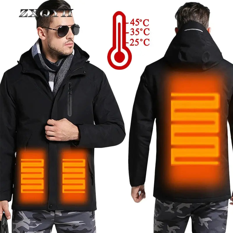 Winter Thick USB Heating Cotton Jackets - GLR SHOPPING