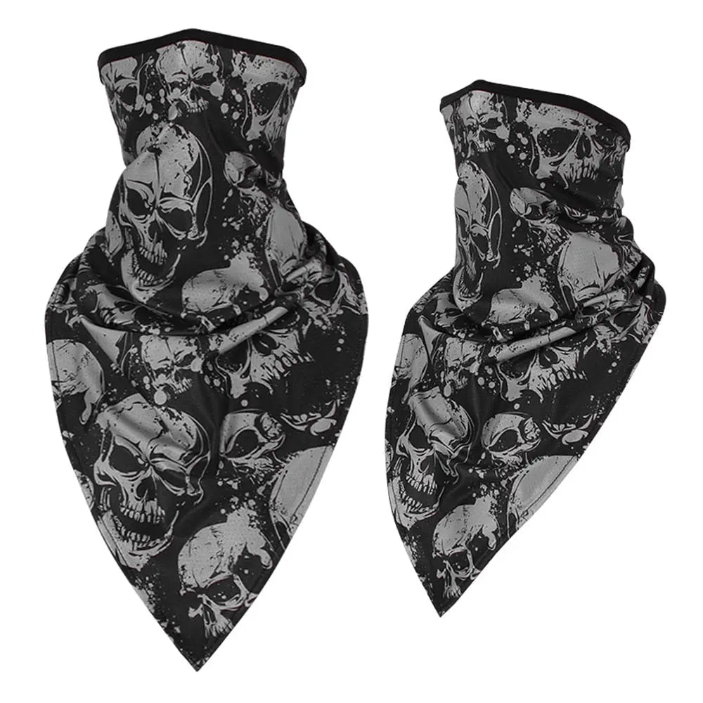 Men Girl Breathable Sport Red Skull Bandana Scary Face Ski Triangle Scarf Fishing Hiking Running Neck Gaiter Cover Headband Thin - GLR SHOPPING