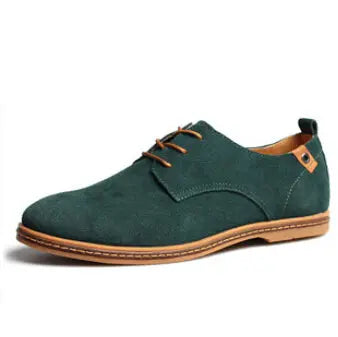 Suede Oxfords Men Leather Shoes - GLR SHOPPING