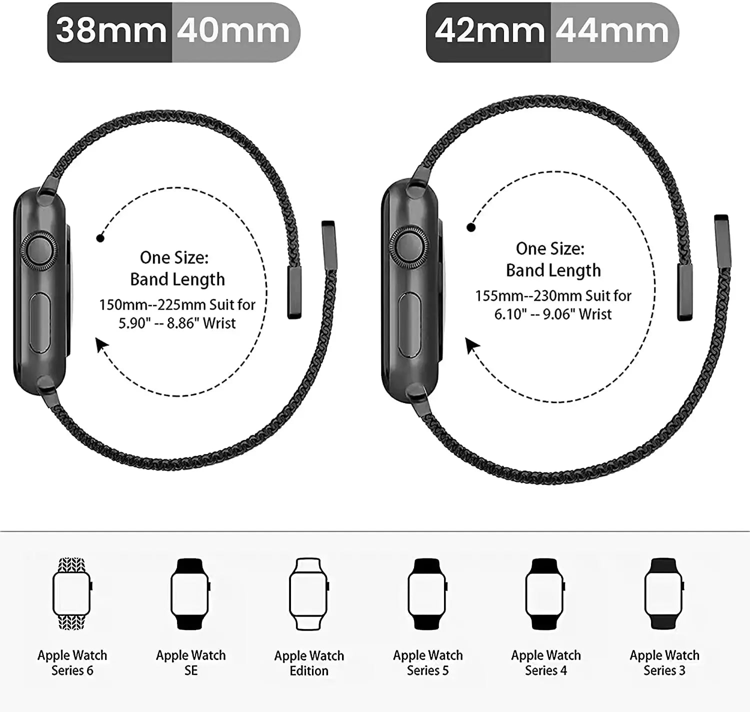 Magnetic Double Section Strap for iWatch - GLR SHOPPING