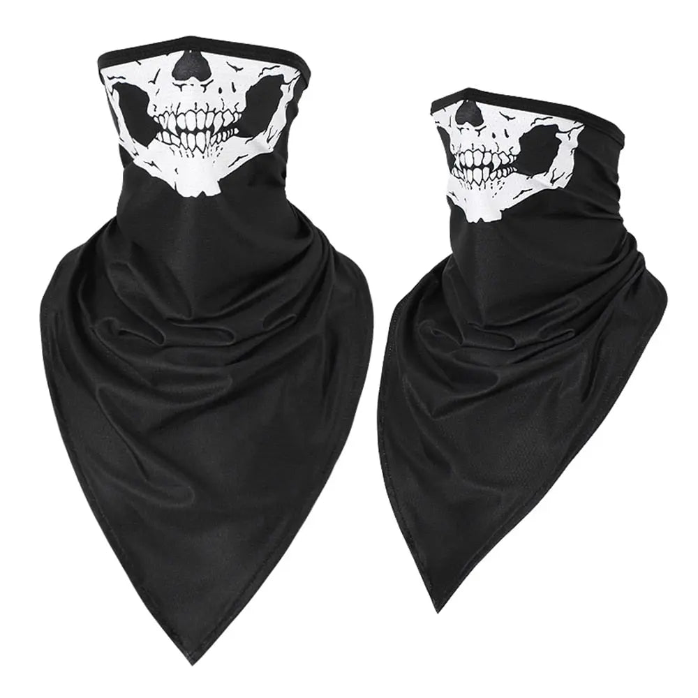 Men Girl Breathable Sport Red Skull Bandana Scary Face Ski Triangle Scarf Fishing Hiking Running Neck Gaiter Cover Headband Thin - GLR SHOPPING
