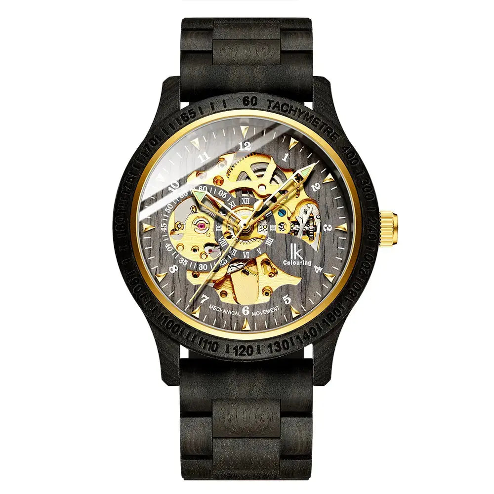 Classic Wooden Men's Mechanical Watch - GLR SHOPPING