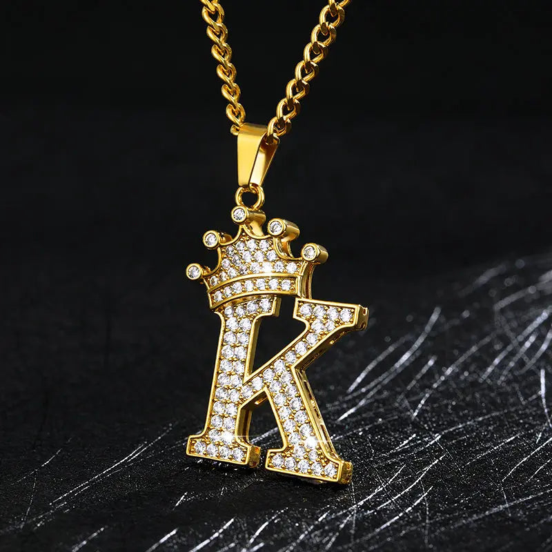 Zircon Alphabet Necklace - GLR SHOPPING