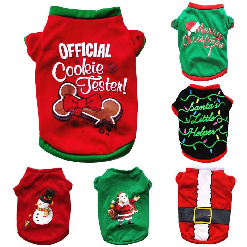 Cotton Christmas Pet Clothes - GLR SHOPPING