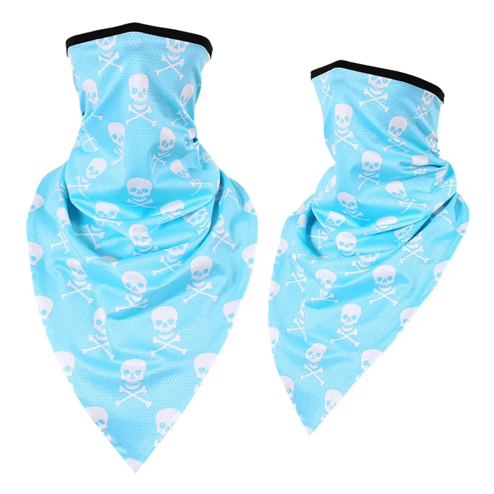 Men Girl Breathable Sport Red Skull Bandana Scary Face Ski Triangle Scarf Fishing Hiking Running Neck Gaiter Cover Headband Thin - GLR SHOPPING