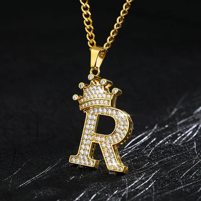 Zircon Alphabet Necklace - GLR SHOPPING