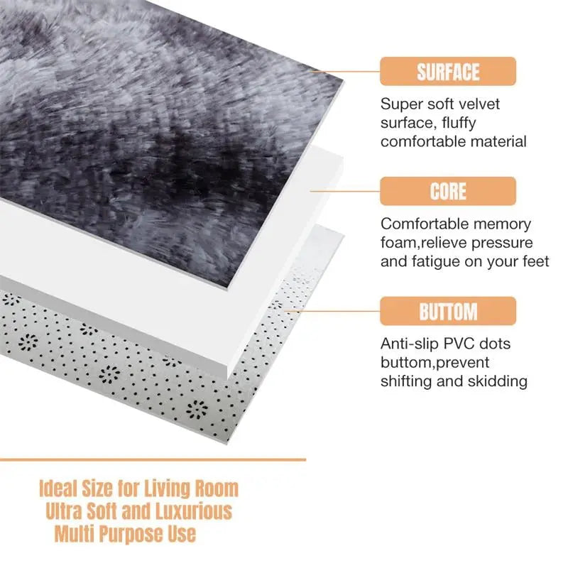 Fluffy Floor Carpets Window Bedside Home Decor Rugs - GLR SHOPPING