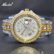 Men's Calendar Quartz  Diamond Watch - GLR SHOPPING
