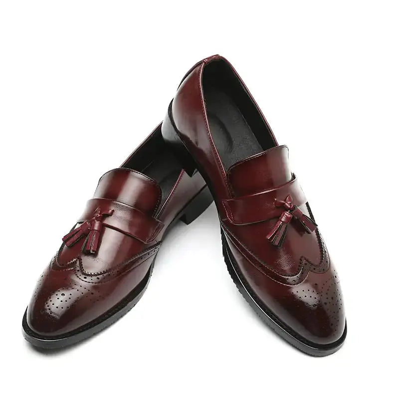 Classic Leather Tassel Loafers - GLR SHOPPING