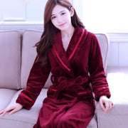 Hotel Bathrobe Women Bathing Robe Fleece - GLR SHOPPING