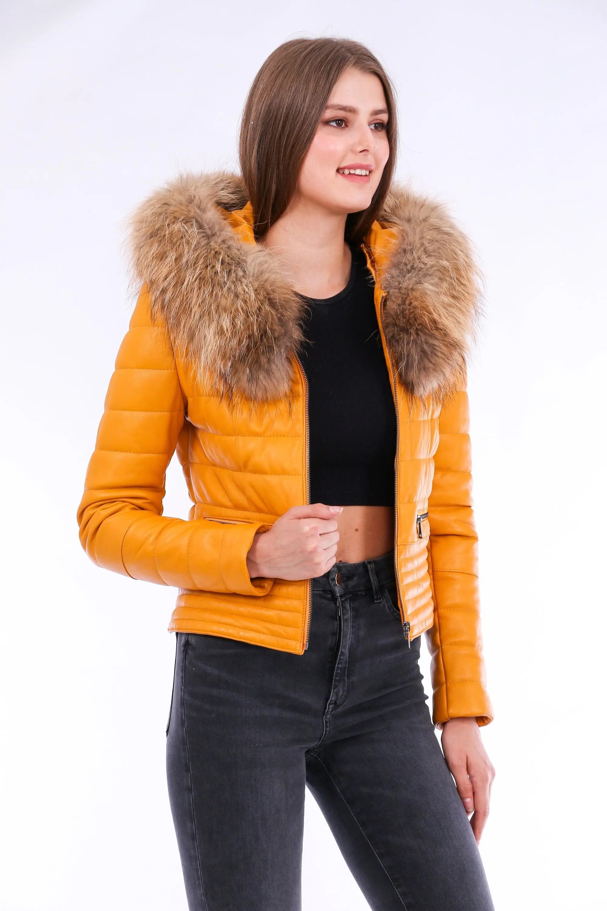 Anoraq Quilted Leather Jacket - GLR SHOPPING
