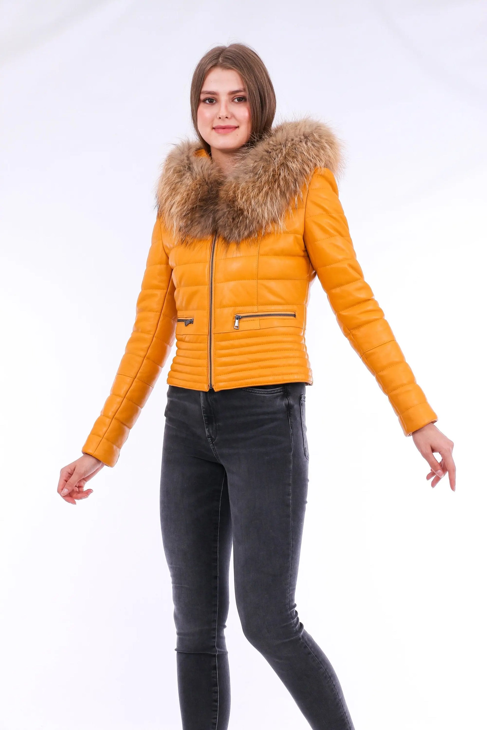 Anoraq Quilted Leather Jacket - GLR SHOPPING