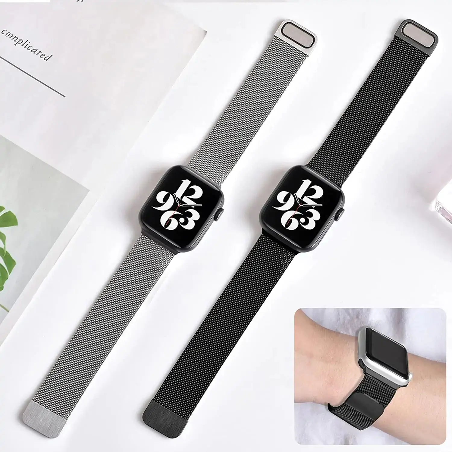 Magnetic Double Section Strap for iWatch - GLR SHOPPING