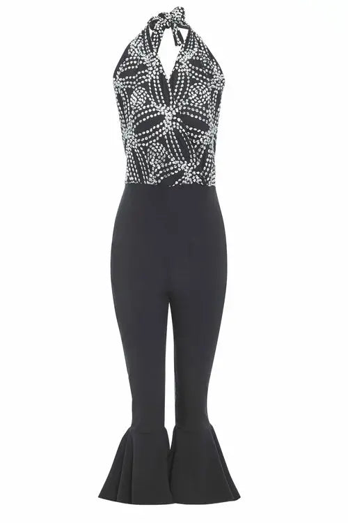 Black Backless Jumpsuit - GLR SHOPPING