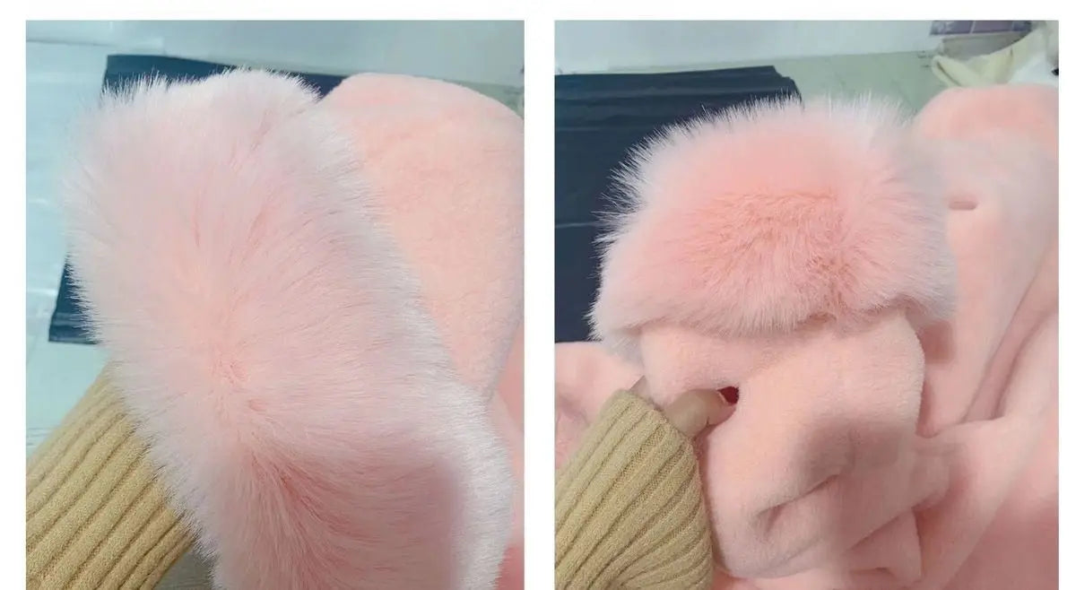 Winter New Women's Warm Fur Coat, Faux Fur Faux Fur Hooded Mid-length - GLR SHOPPING