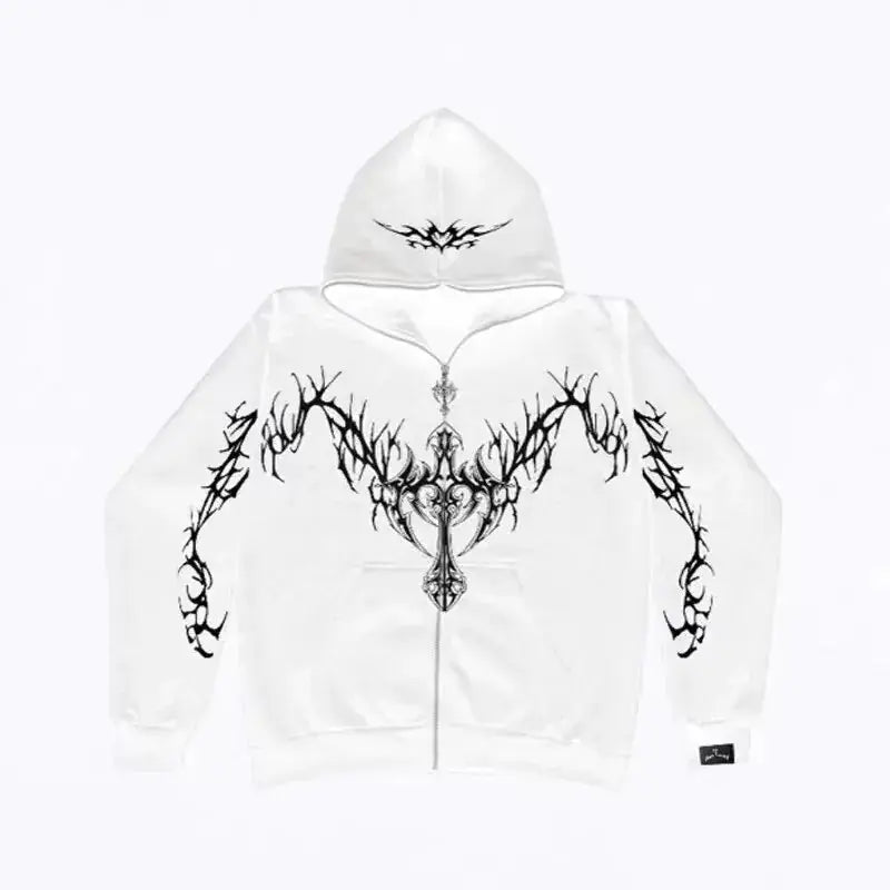 Gothic Clothing Trend Zipper Hoodies - GLR SHOPPING