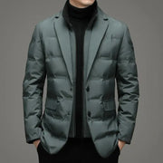 Men's Winter Fake Two-piece Warm Blazer - GLR SHOPPING