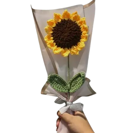 Crafted Crochet Sunflower - GLR SHOPPING