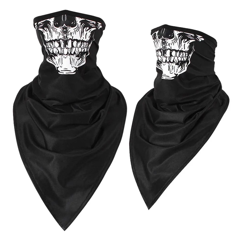 Men Girl Breathable Sport Red Skull Bandana Scary Face Ski Triangle Scarf Fishing Hiking Running Neck Gaiter Cover Headband Thin - GLR SHOPPING