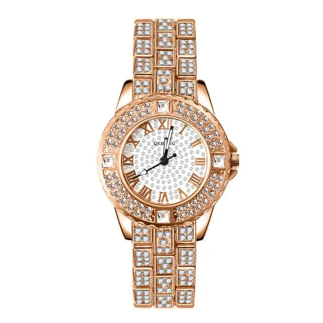 Diamond Crystals Watch and Bracelet Set - GLR SHOPPING