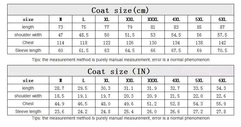 Plus Size Men's Winter Jacket - GLR SHOPPING