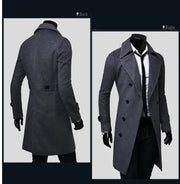 Men's Long Trench Coat - GLR SHOPPING