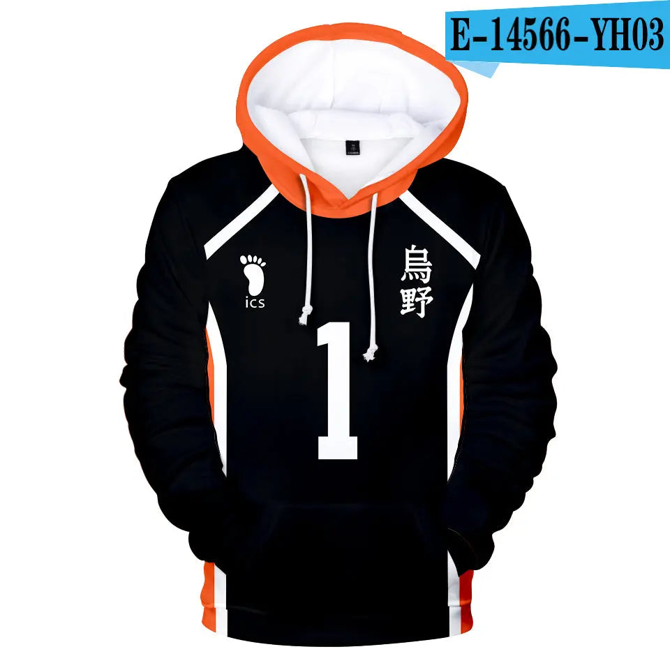 Young manga Harajuku Hooded Sweatshirt 2023 Haikyuu!! Cool Fashion 3D Sawamura Daichi  Adult Kids Pullovers Hoodies Sweatshirts - GLR SHOPPING