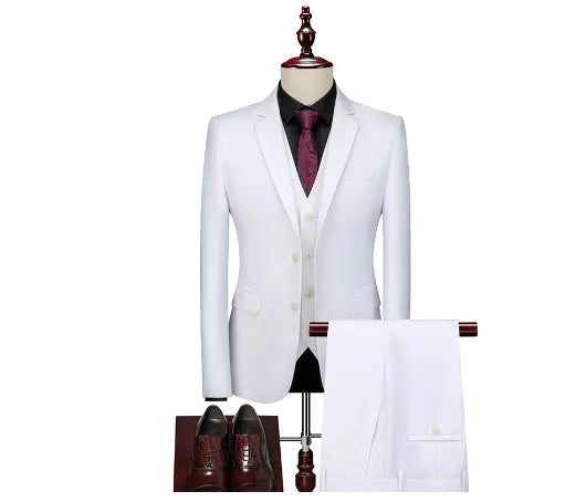 Pure Color Men's Business Suit - GLR SHOPPING