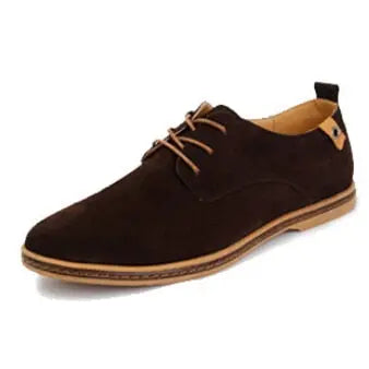Suede Oxfords Men Leather Shoes - GLR SHOPPING