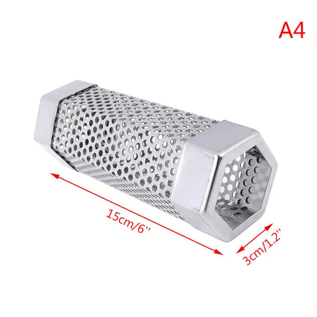 BBQ Stainless Steel  Perforated Mesh Smoker Tube - GLR SHOPPING