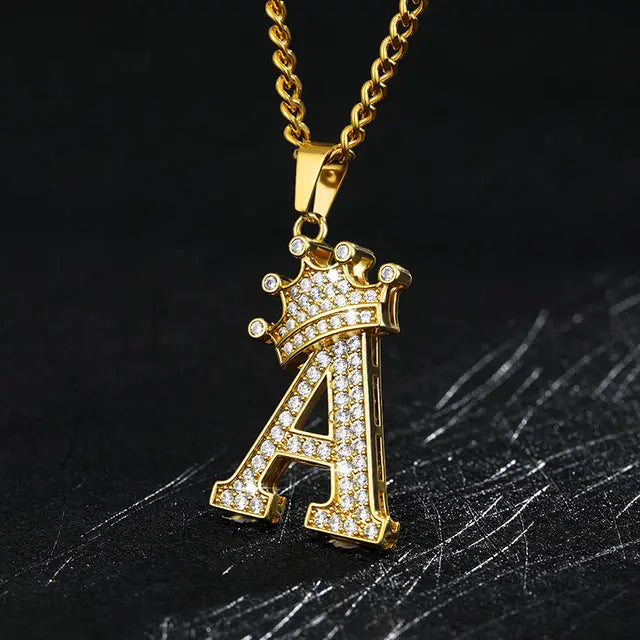 Zircon Alphabet Necklace - GLR SHOPPING