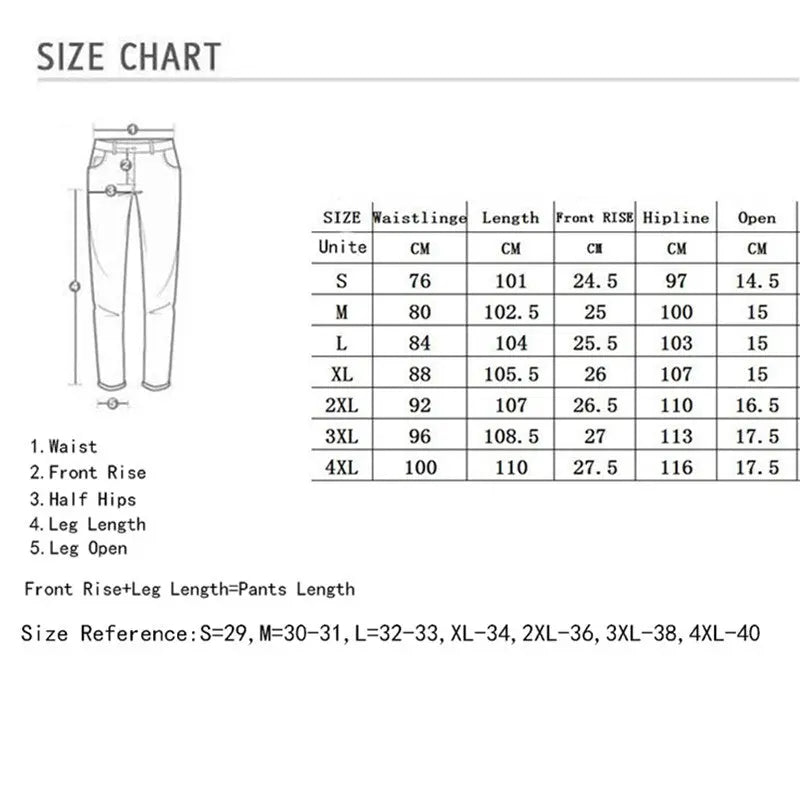 Mens Pants Retro Washing Zipper Stretch Jeans - GLR SHOPPING