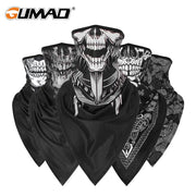 Men Girl Breathable Sport Red Skull Bandana Scary Face Ski Triangle Scarf Fishing Hiking Running Neck Gaiter Cover Headband Thin - GLR SHOPPING