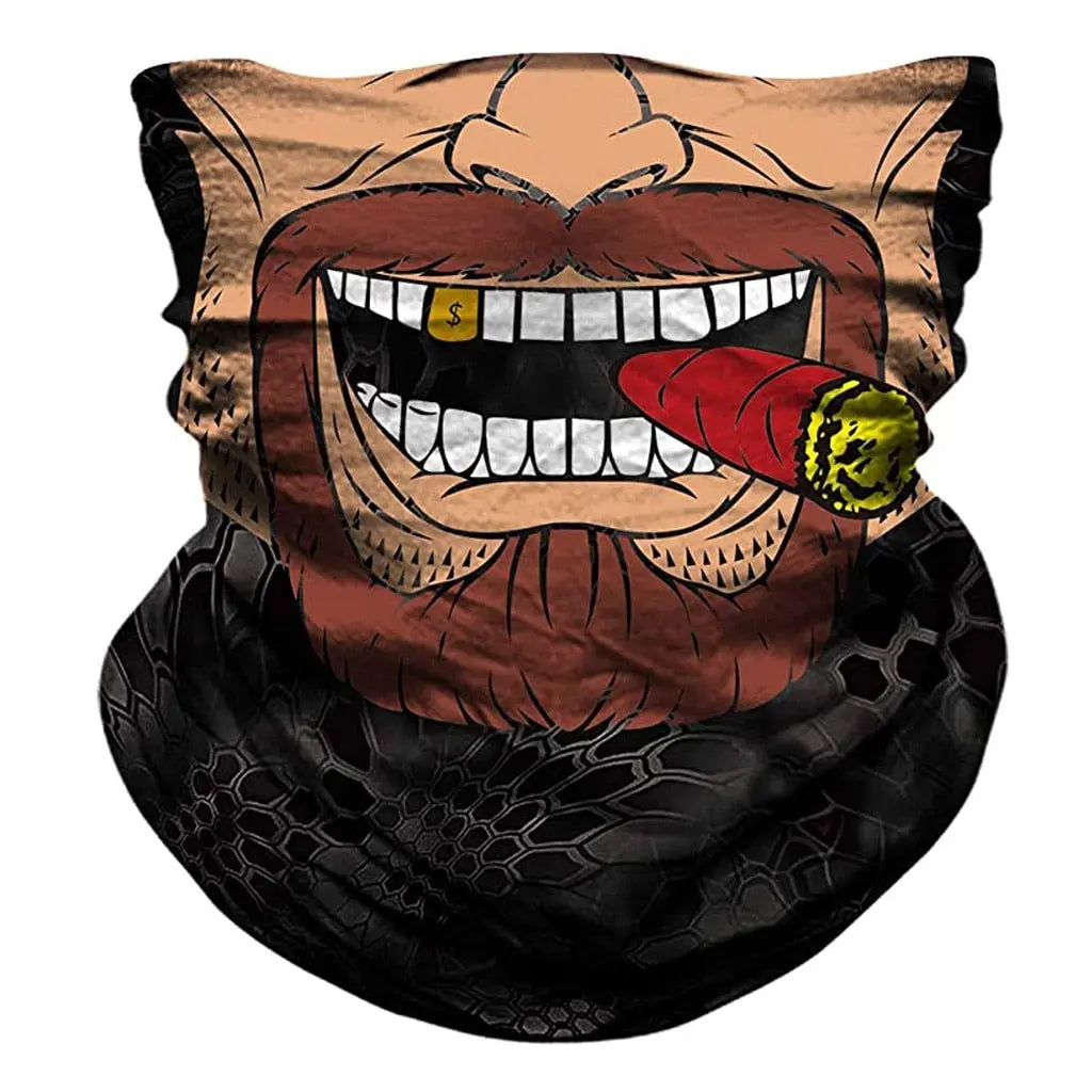 3d Seamless Neck Bandana Horror Demon Vampire Skull Facemask Mask Headband Headwear Headscarf Bicycle Zombie Scarf  Bandanas - GLR SHOPPING