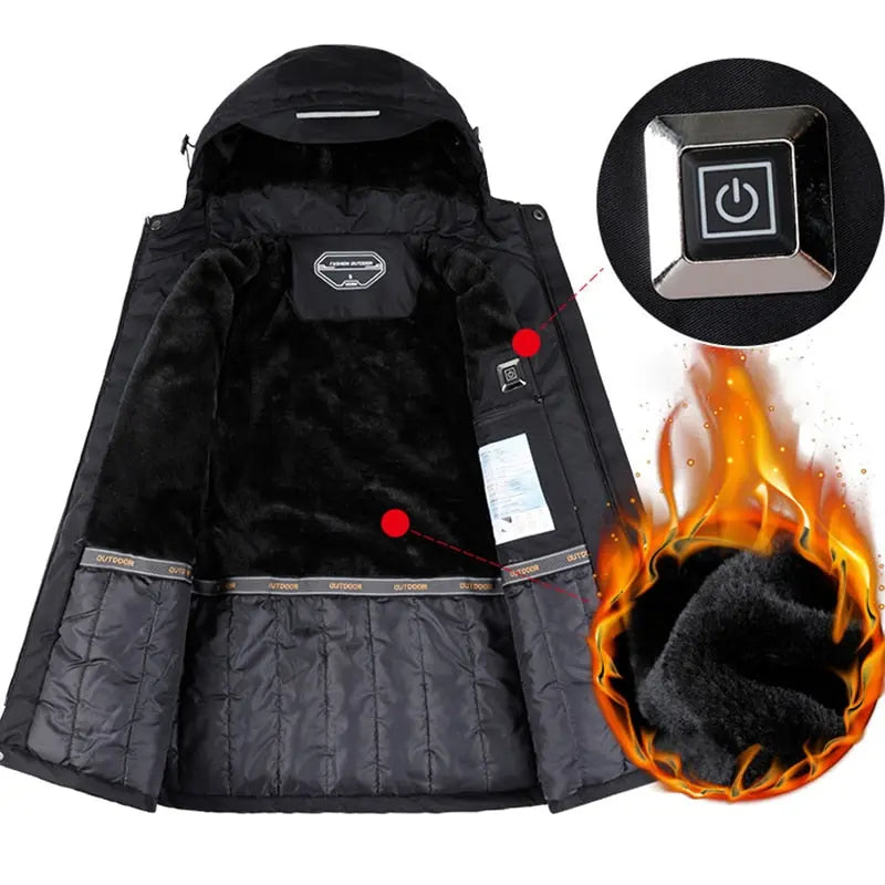 Winter Thick USB Heating Cotton Jackets - GLR SHOPPING