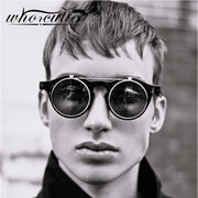 Round Flip Up Sunglasses - GLR SHOPPING