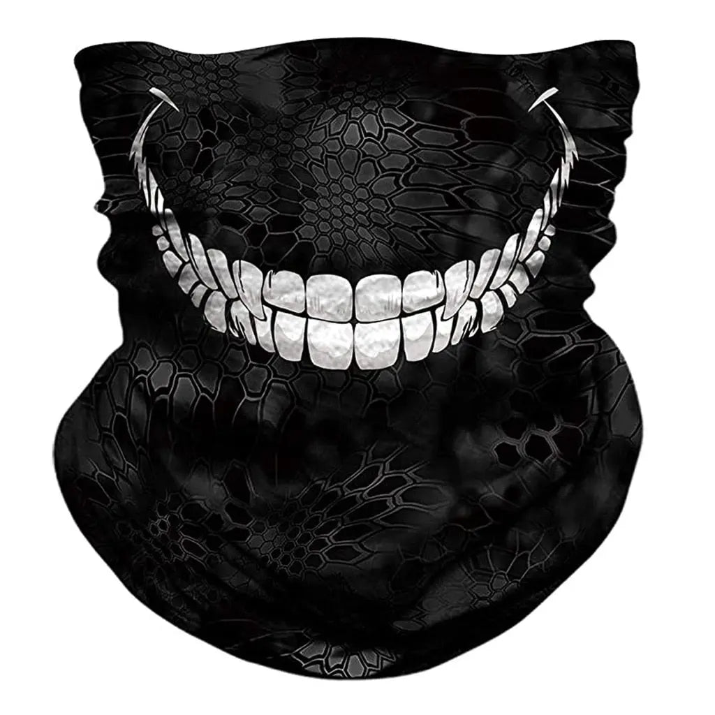 3d Seamless Neck Bandana Horror Demon Vampire Skull Facemask Mask Headband Headwear Headscarf Bicycle Zombie Scarf  Bandanas - GLR SHOPPING