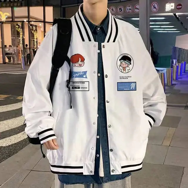 Quilted Embroidered Baseball Jacket - GLR SHOPPING