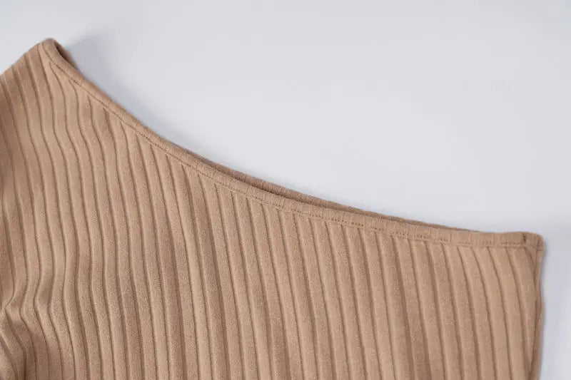 New Knitted Diagonal Split Dress - GLR SHOPPING