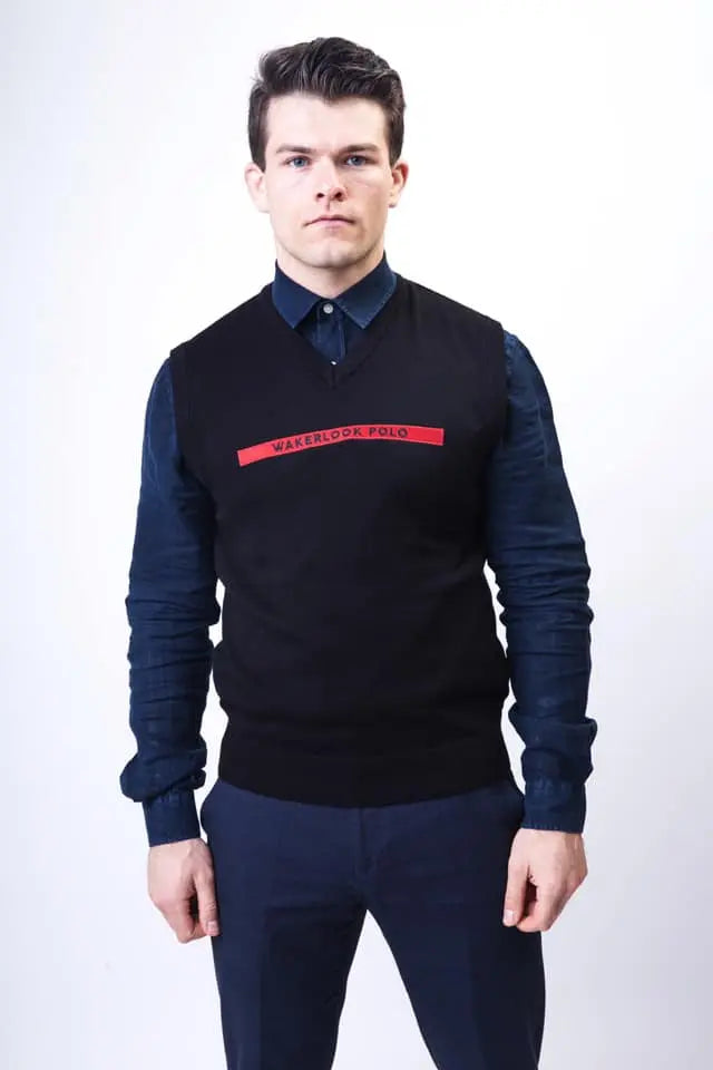 Wakerlook Sleeveless Black Sweater - GLR SHOPPING