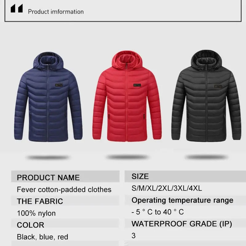 Unisex Winter Heating Jacket - GLR SHOPPING