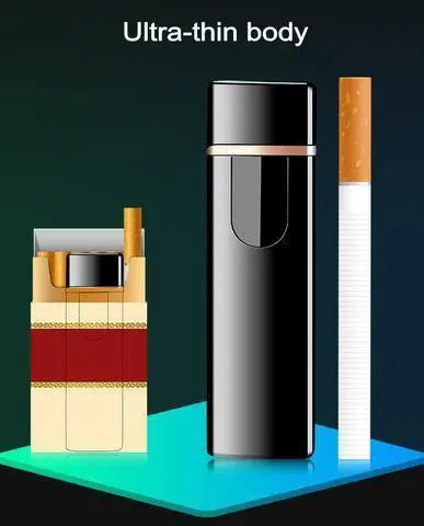 Ultra-thin Touch Sensor Cigarette USB Rechargeable Lighter - GLR SHOPPING