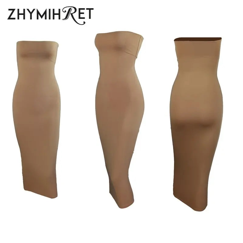 Strapless Long Elegant Dress - GLR SHOPPING