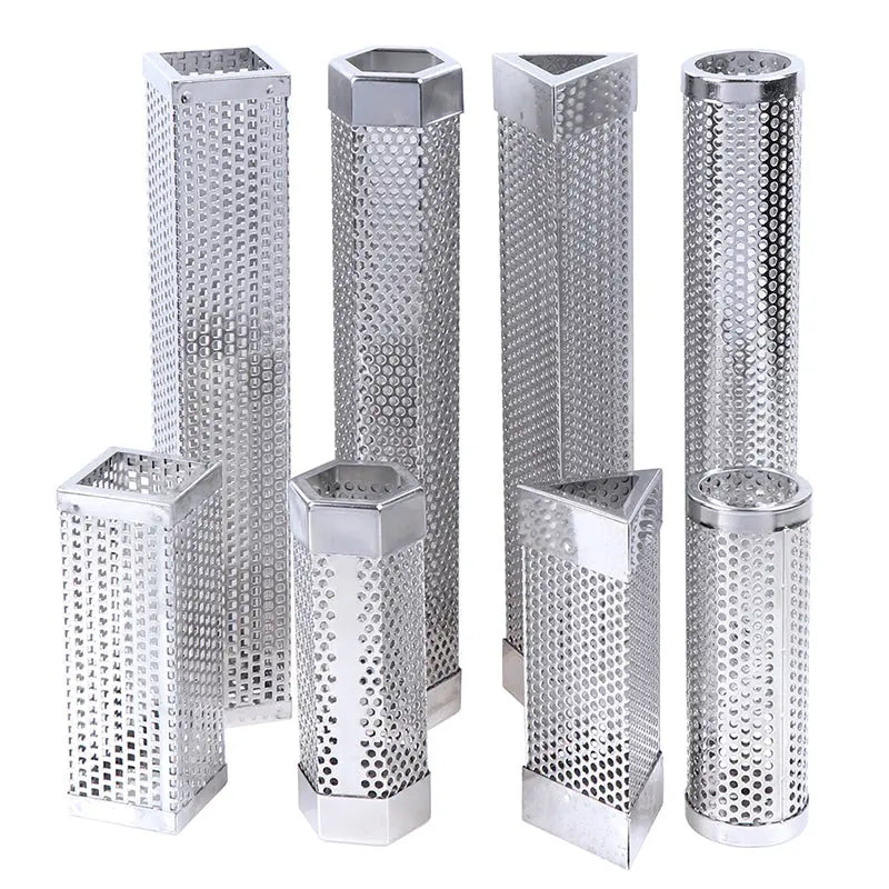 BBQ Stainless Steel  Perforated Mesh Smoker Tube - GLR SHOPPING