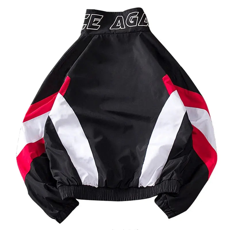 Aolamegs Jackets Men Patchwork Jacket Tracksuit High Street Coats Hip Hop Fashion Male Streetwear Couple Windbreaker Jackets - GLR SHOPPING