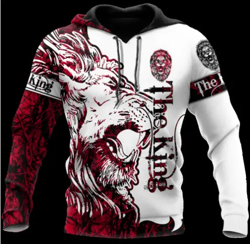 Lion - White Tiger Hoodies - GLR SHOPPING