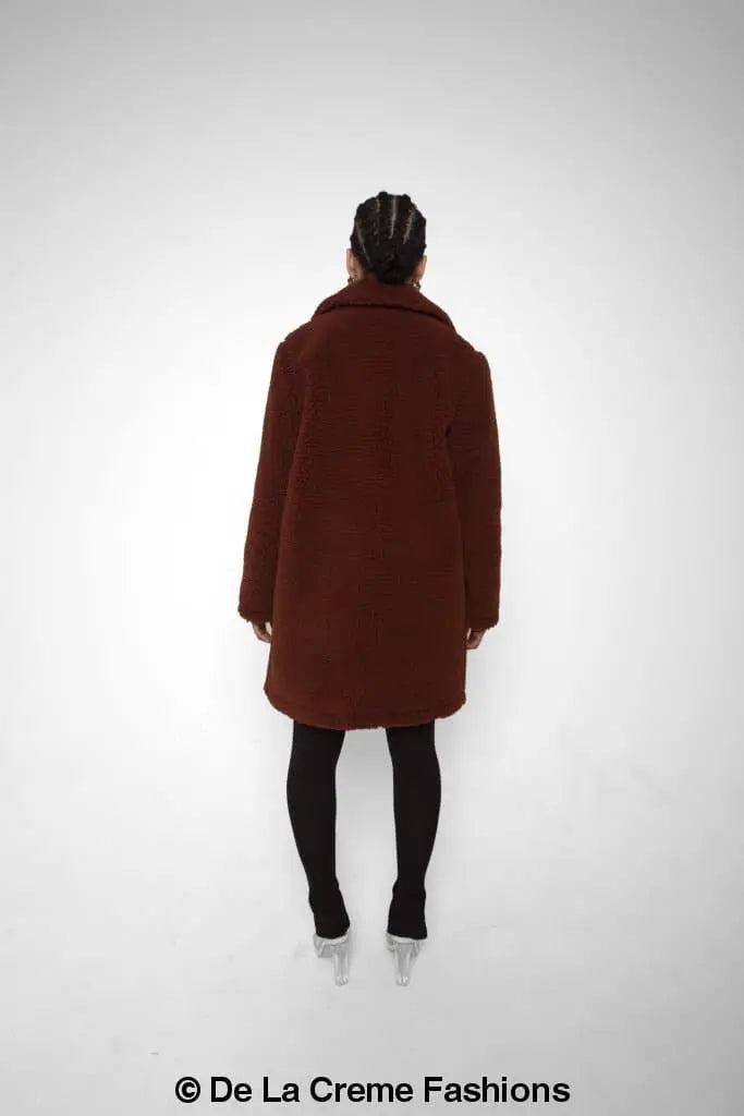 Jacqueline Oversized Teddy Coat - GLR SHOPPING
