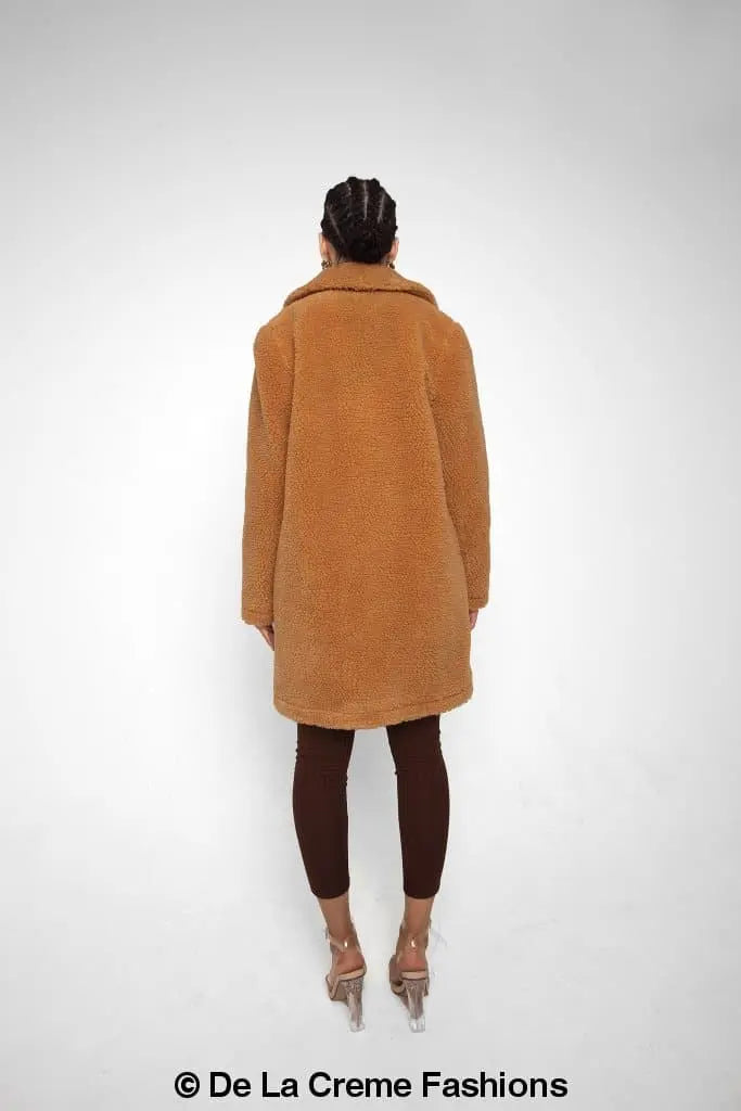 Jacqueline Oversized Teddy Coat - GLR SHOPPING